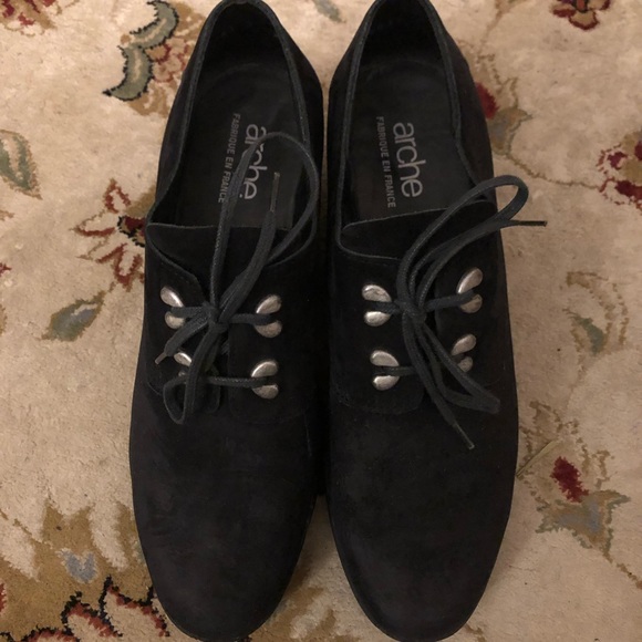 Arche Shoes Arche Black Glove Leather Shoes Size 4